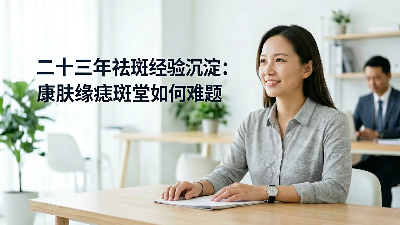 二十三年祛斑经验沉淀：康肤缘痣斑堂如何破解顽固色斑难题